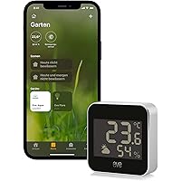 Eve Weather – Smarte Wetterstation, digitales Thermometer & Hygrometer mit Wettertrend-Anzeige, Luftfeuchtigkeit und Luftdruc