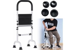 VexNook Aufstehhilfe für Senioren - 6 Höhenverstellbare Unterstützung, Robuste Stahl Konstruktion mit Anti-Rutsch-Füßen, Belastbar Bis 300 Pfund, Ideal für mehr Sicherheit und Komfort beim Aufstehen