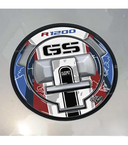 Protezione Adesivo Resinato Tappo Serbatoio Compatibile con 2007 - 2014 BMW F 650 800 R 1200 GS R1200R R1200RT S1000RR