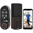 Lockly Vision, Video Doorbell Camera Smart Lock, 2-Way Audio Keyless Entry Door Lock, Fingerprint, Digital Keypad, Wi-Fi Smart Locks for Front Door with SD Card, No Monthly Fee, Venetian Bronze