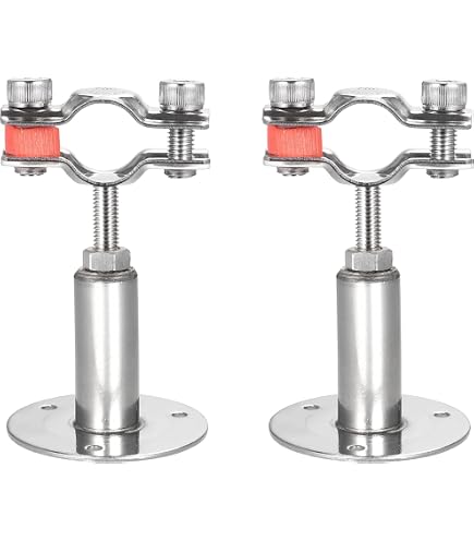 Sourcing Map Rohrstützen Edelstahl – 2 Stück, Für 15–19 Mm Rohre, Verstellbar, Wand/Decke