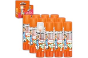 CLÉOPÂTRE CLEOPATRE Boîte de 12 bâtons de colle TRANSPARENTE Adhésive plastique recyclé en format 8 gr