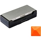 SHARPAL 156N Diamond Knife Sharpener Congrit 325 1200 Grit Diamond | Coarse 325/Extra Fine 1200 Grit, Storage Box with Non-Sl