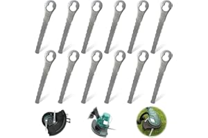 FePen Lame en Metal Coupe Bordure 12 pcs, Lames De Rechange En Métal, Lames De Tondeuse De Rechange En Métal, Durables Et Tranchantes, Adaptées Au Désherbage Du Jardin Et De La Pelouse (A)
