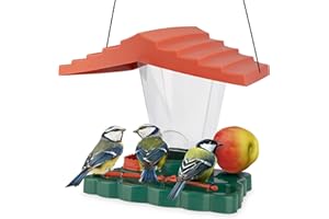WILDLIFE FRIEND I Pajarera Piepmatz – Oasis para pájaros con Libro de Aprendizaje [Libro electrónico], Soporte para Bolas de pájaro y Bebedero para Aves Silvestres