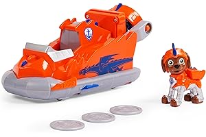 PAW PATROL PAT' PATROUILLE RESCUE KNIGHTS - VÉHICULE + FIGURINE CHEVALIER ZUMA - Rejoins Pat' Patrouille Mission Chevalier avec Zuma & Véhicule Pat' Patrouille Dragon Lance-Projectile - Jouet Enfant 3 Ans +