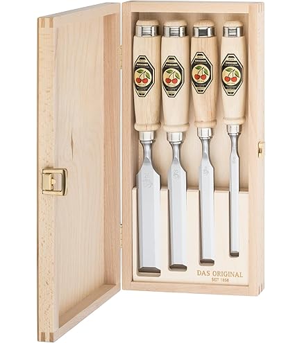 Ulmia 300-2 houten hamer/timmermanskop 300-2 ~ slagkop van het beste, gedempt roodbeukenhout, alle randen met gefreesde snap, steel van essenhout, ingelegd en geklemd ~ slagkop: 140 x 80 x 110
