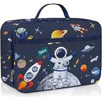 Sac Isotherme Repas Bleu Marbre - Sac Gamelle Travail 28x22x15cm