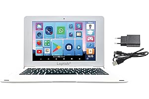 Lexibook, LAPTAB® 10, Laptop mit Touchscreen, Entwickelt für die ganze Familie, Bildungs- und Spaßinhalte, Powered by Android™, Kindersicherung, Ultraflach und leicht, LT10EN