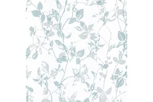 AS CREATION Papel Pintado Flores Hygge Papel pintado tejido no tejido 10.05 m x 0.53 m Verde Gris Crema Fabricado en Alemania de A.S. Création 363972 36397-2