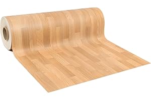 GIURI TESSUTI - Pavimento PVC BASIQ - Rivestimento in Vinile H 100cm, Venduto al Metro Lineare per Uso Residenziale Leggero - Impermeabile, Facile da Pulire, Superficie Antiscivolo (VOLDEN AMBER)