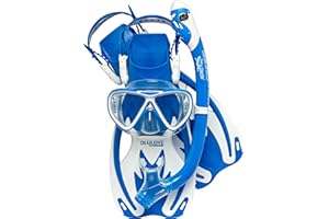 Cressi Rocks PRO Dry Set, Pinne/Maschera/Boccaglio Unisex Bambini