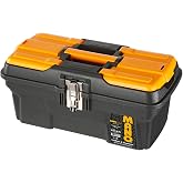 Mano Mg/16 Organizerli Metal Kilitli Takım &Ccedil;antası/Grip Serisi, Polipropilen, Siyah/Sarı, 16 &rsquo;&rsquo;