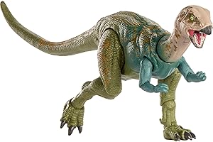 Mattel Jurassic World Figurine Dinosaure articulée Dryosaurus, Design Haut de Gamme avec Yeux réalistes, 17 articulations et mâchoire supplémentaire, JKM92