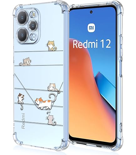 Niedliche Silikon-Hülle Für Xiaomi Redmi 12 4G – Stoßfest, Rutschfest, Mit Blumenmuster