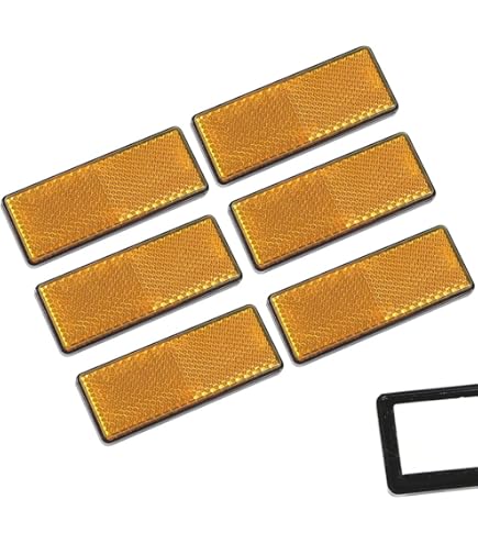 Twipp Set Di 4 Riflettori Retrovisori, Rotondi, 60 Mm, Con - Foto 9