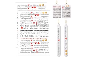 Bolosa Kerzen Tattoo,2 Stück Kerzentattoos Muttertag,Kerzen Tattoo Vatertag,Wasserschiebefolie Kerzen,Kerzentatoo Lieblingsmensch,Kerzen Folie Lieblingmana Lieblingspapa,Kerzensticker,Kerzen Aufkleber