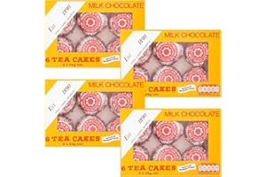 GENERIC Scottish Tea Cake Bundle With Tunnock Tea Cakes Milk Chocolate 6x24g (4 Pack)