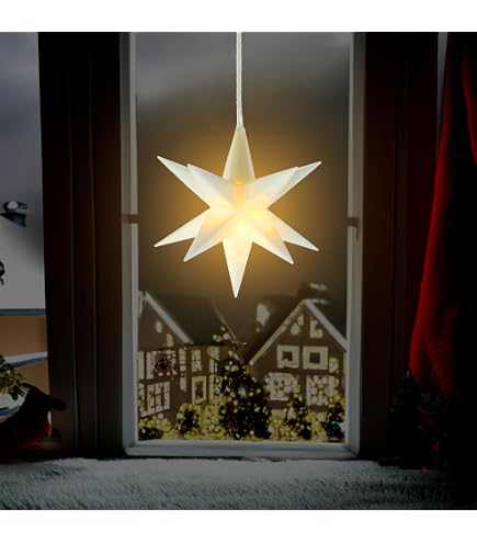 Spetebo Set 3 Stelle Decorative In Metallo Oro 30/40/50 Cm - Perfette Per Finestre E Addobbi Interni
