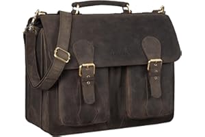 STILORD 'Kronos' Cartella insegnante Pelle Classica Borsa Lavoro Grande Uomo Donna Portadocumenti Ventiquattrore Cuoio