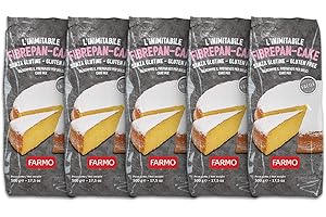 FARMO – FIBREPAN CAKE Preparato per Dolci - Sacchetto da 500g – Senza Glutine (5 Sacchetti)