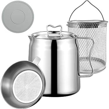 Marmite en acier inoxydable , grande marmite de 100 litres, avec panier, couvercle et poignée, robuste, de qualité commerciale, traitement de ponçage, pour grands événements, argent | CA