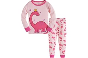 Colobe Pijamas Niña Unicornio Animales 100% Algodon Manga Larga Infantil Ropa a Juego Conjunto Edad 1-12 Años