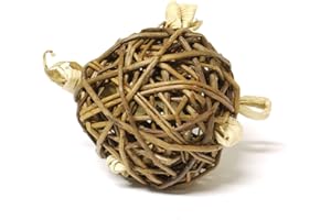 HAPPYPET Natures First Natural Play Ball for Small Animals Eco Friendly Gnawing Nibbling Healthy Non Toxic Treat Chew Toy for Guinea Pigs Rabbits Hamsters