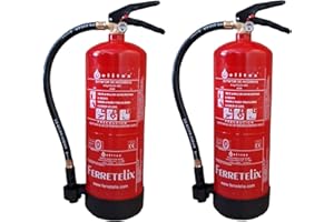 FERRETELIX®. 2 estintori da 6 kg ABC ALTA EFFICACIA 34 A 233 B Fabbricati in Spagna DATA DI PRODUZIONE 2025