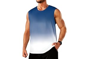 PINSPARK Tank Top Herren Ärmelloses Shirt Schnelltrocknend Achselshirts Muskelshirt Leicht Gym Shirt Fitness Laufen Funktionsshirt Atmungsaktiv Bodybuilding Shirts