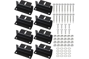 JMIATRY 8 Pcs Solar Panel Mounting Brackets, Aluminum Solar Panel Z Brackets Roof Solars Panels Bracket with Nuts and Screws for RV, Boat, Wall, Yacht and Other Off Gird Installation