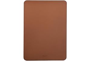 Comfyable Housse pour Ordinateur Portable 15 Pouces Précisément Compatible avec MacBook Air 15" M4 2025 A3241 & M3 2024 A3114 & M2 2023 A2941, Étui en Simili-Cuir, Marron