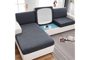 MTHGH Sofa Sitzkissenbezug,Stretch 4/3/2/1 Sitzer/L Form Samt Sofabezug Elastische Couch Kissenbezüge Husse Überzug Bezug Für Sofa Sitzkissen,G-3-seater（150-190cm）