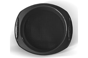 Backhaus Teglie da Forno con Spatola, Set di Pasticceria Antiaderente, Tortiera Rotonde in Silicone Platino di qualità professionale | Nero