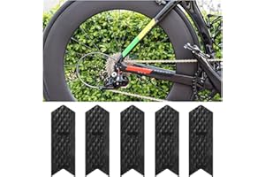 MUQZI 5 Pack Bike Frame Guard Protecter, Bicycle Chainstay Protection Sticker Silicone Anti Scratch Frame Pad for Mountain Bike, BMX, Road Bike
