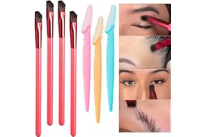 BSITSSS 4 szt. Wielofunkcyjna szczotka do brwi, kwadratowy pędzel do brwi z 3 ostrzami do brwi, wielofunkcyjna szczotka do brwi, kątowa szczotka do brwi Brow Brush Narzędzie do makijażu