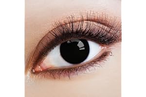 ARICONA KONTAKTLINSEN Couleur des lentilles de contact Big Round Eyes de aricona – années couvrant la lentille à terme pour les yeux sombres et claires- sans correction- les lentilles colorées pour le carnaval- des soirées à thème et des costumes d'Halloween