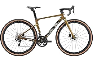 KABON Carbon Gravel Bike, T800 Carbon Fiber Rahmen 700C Rennrad mit 18 Gängen, integriertem Carbonlenker, Scheibenbremsen Ren