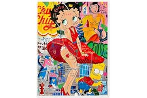 DCIDBEI 40 x 50 CM DIY Diamond Painting Elegante Dame, Rund 5D Diamant Malerei Tiere, Diamant Painting Bilder Graffiti, Erwachsene Wanddekoration für das Haus, Frau im Roten Kleid