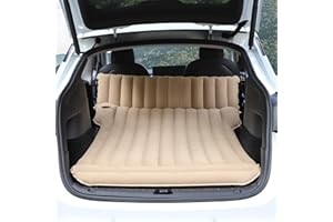 TOPFIT TeslaOwner - Colchón Hinchable para Coche, Bomba de Aire para Acampada, Viajes, Dormir, Cama Inflable para Coche
