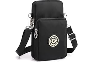 DuoLmi Crossbody Bags for Women, Waterproof Phone Pouch Wrist Bag Zipper Phone Bag Small Handbag Crossbody Shoulder Bag Compatible with iPhone 15 Pro Max/15/14/13/12/11 Samsung Galaxy S23 S22…