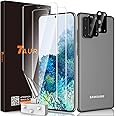 TAURI 4 Pezzi Pellicola Protettiva Samsung Galaxy S20 6.2 Pollice, 2 Pezzi TPU Pellicola Protettiva e 2 Pezzi Nero Protezione