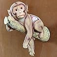 Wonderland Monkey Hanging from Branch Statue | Length 15 Inch | for Garden, Tree, Balcony, Home Decor, Gift Item, Wall Decor, Garden Decoration Item, Garden Animal, Statue, Real Looking, Gifting
