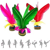 Roter Kick-Federball - 20cm Jianzi Für Indoor & Outdoor Sport