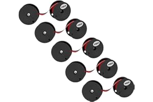 ‎VHBW vhbw 5x Farbband Schriftband kompatibel mit Daro Erika 42, Erika 5, Erika 6 Nadeldrucker, Bondrucker schwarz/rot