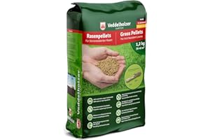 Veddelholzer Garten Rasenpellets Dürreresistenter Rasen - Rasensamen trockenresistent für robusten und widerstandsfähigen - Grassamen zur Einsaat und Nachsaat - Samen geeignet für Schattenrasen