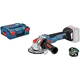 Bosch Professional Akku Winkelschleifer GWX 18V-10 SC (ohne Akku, 18 V, X-LOCK, Connected, ScheibenØ:125mm, in L-BOXX)