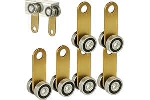 ​​BiJun Strut Channel Trolley Assembly Roller,Unistrut Rollers Two Bearing Trolley Assembly for Use with 1-5/8" Wide and All1-5/8 Or Taller Strut Channel (C6PC)