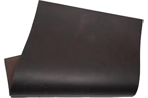 HAPPER STUDIO Pelle bovina 1,7 mm di spessore Pull-Up Crazy Horse - Fogli in vera pelle per fai da te (1, marrone caffè, A5 (148 x 210 mm)
