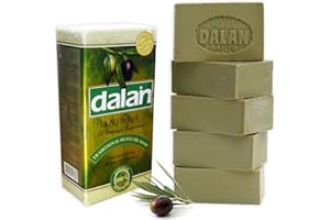 WORLD HOME LIVING Naturel 100% Pure Olive Huile Savon Dalan Turkish Bain Fait Main Dinde X 10 Barres